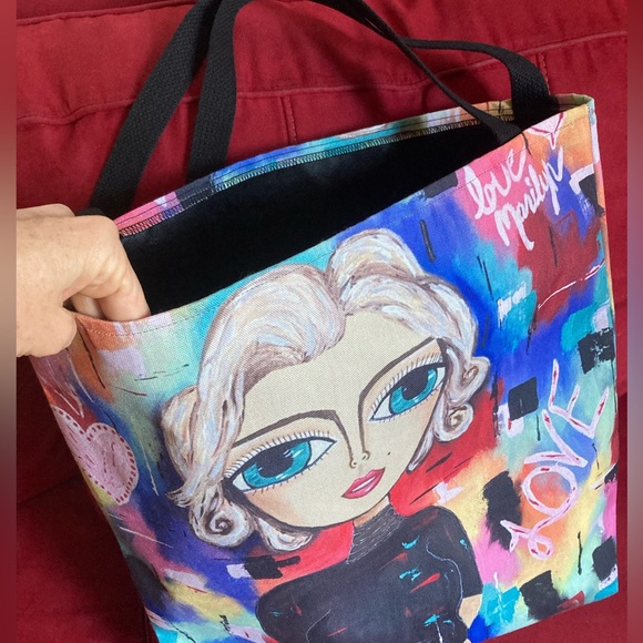 Marilyn Monroe Canvas Tote Bag - Picture 6 of 10